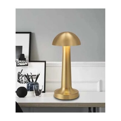 Golden Mushroom Adjustable LED Table Lamp