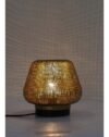 Golden Mesh Textured Globe Table Lamp - Image 2