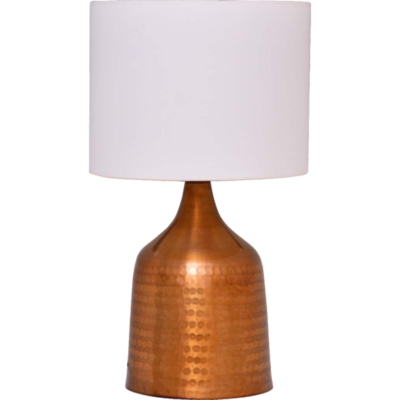 Copper Radiance Textured Table Lamp