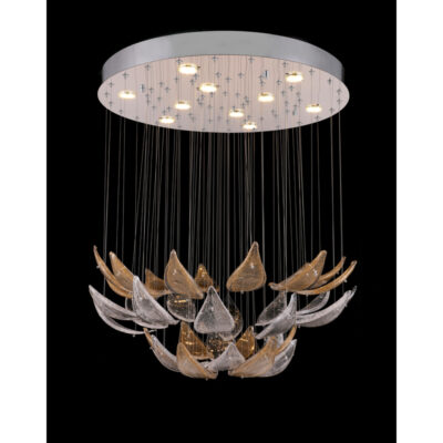 Golden Radiance Crystal Chandelier