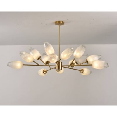 Frosted Glow Glass Chandelier