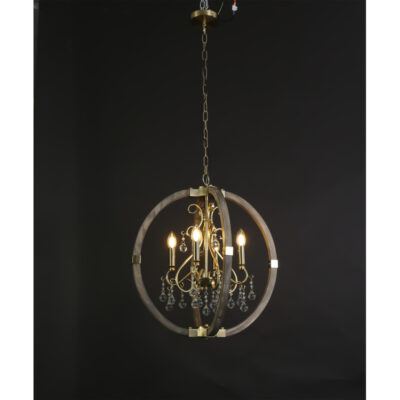 Golden Harmony Crystal Chandelier