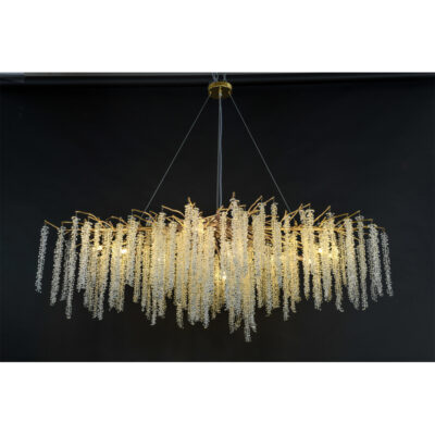 Crystal Cascade Cluster Chandelier