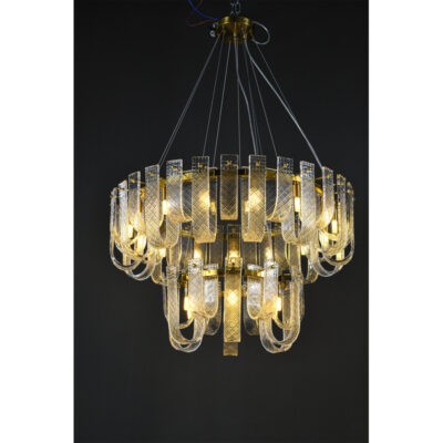 Golden Elegance Crystal Chandelier