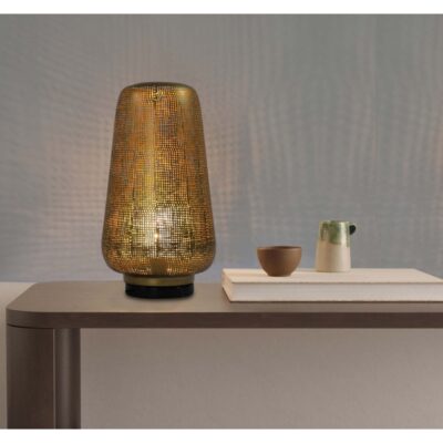 Artisan Gleam Textured Metal Table Lamp