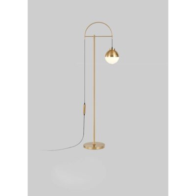 Golden Orb Modern Floor Lamp