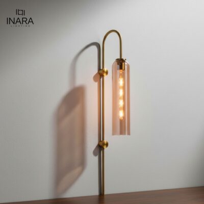 Amber Cascade Vertical Wall Sconce