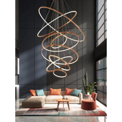 Dancing Constellations Multi-Ring Chandelier