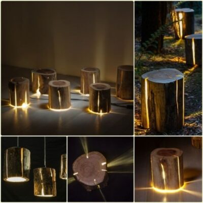 Whispers of the Wood Floor Lamp