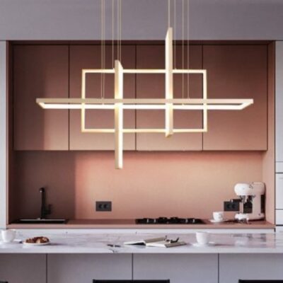Unspoken Words Modern Geometric Chandelier
