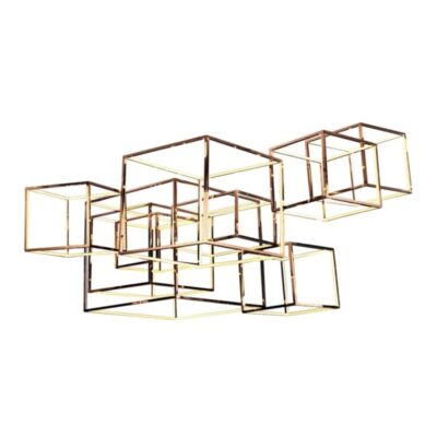Luminous Geometric Frame Rectangular Pendant Light