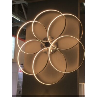 Intertwined Horizon Frame Geometric Ceiling Light
