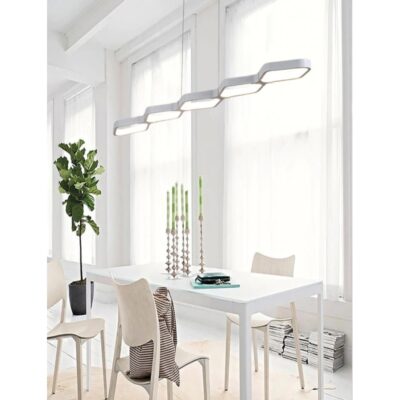 Fluid Horizon Wave Linear Pendant Light