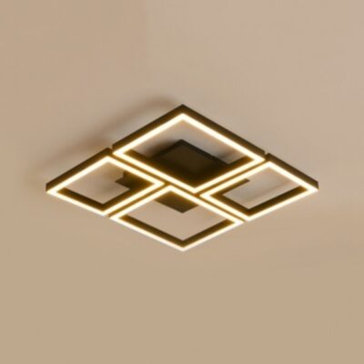 Urban Intersect Grid Geometric Ceiling Light