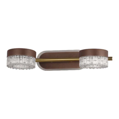 Crystal Coffee Duet Modern LED Mirror Light
