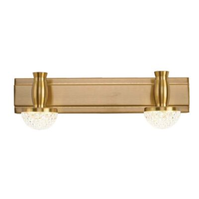 Golden Dewdrop Duet Modern LED Mirror Light