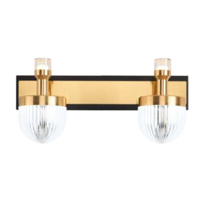 Copper Radiance Duet Modern LED Mirror Light