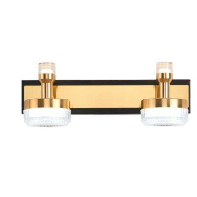 Golden Sparkle Duet Modern LED Mirror Light