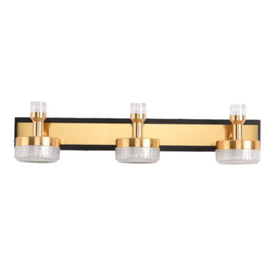 Golden Sparkle Trio Modern LED Mirror Light