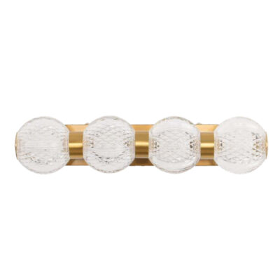 Golden Sparkle Quad Modern LED Mirror Light