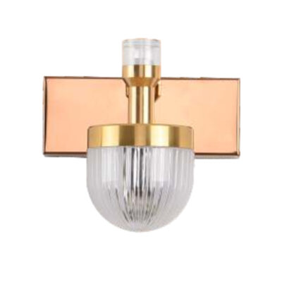 Burnished Copper LED Mirror Light