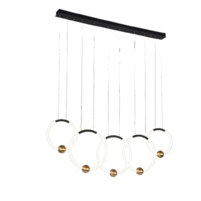 Golden Cosmos Linear Pendant Light