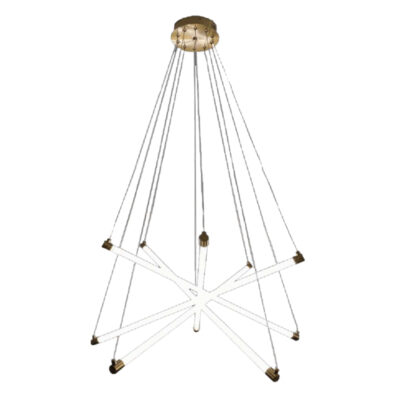 Golden Orbit Radiance Chandelier