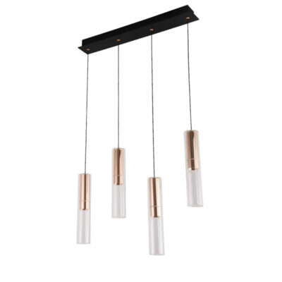Golden Rain Linear Cluster Pendant Light