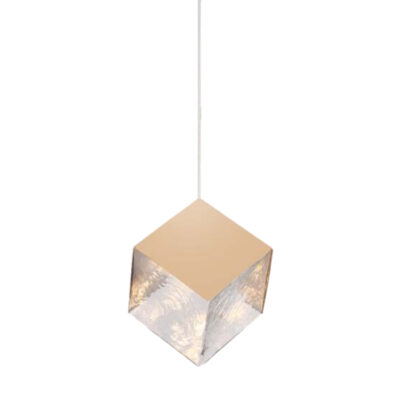 Gilded Prism Pendant Light
