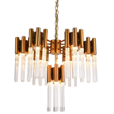 Bronze Starburst Radiance Chandelier