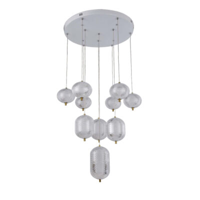 Golden Dewdrop Cascade Chandelier