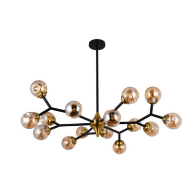 Amber Cosmic Embrace Chandelier