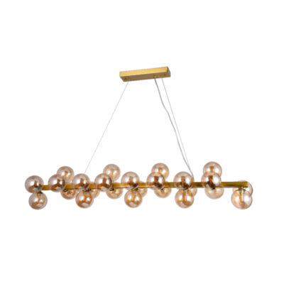 Amber Galaxy Linear Chandelier