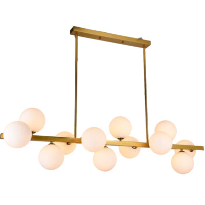 Golden Horizon Cluster Linear Chandelier