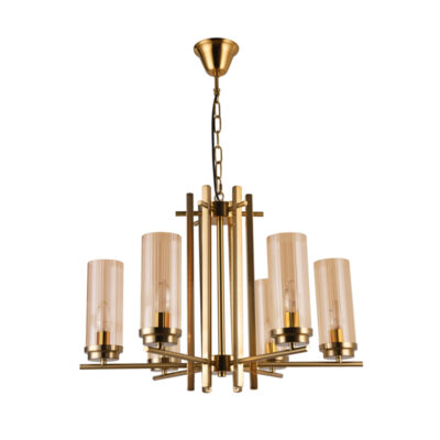 Golden Amber Symphony Chandelier