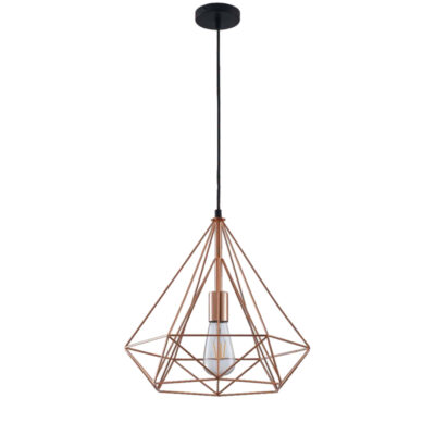 Rose Gold Diamond Pendant Light