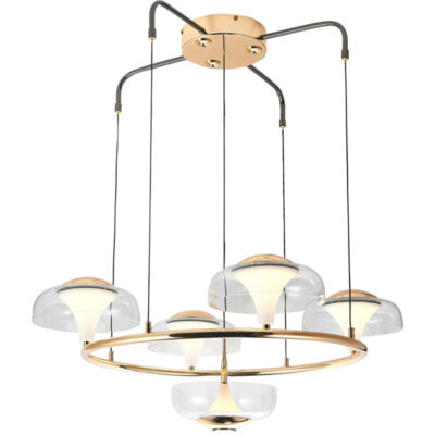 Blushing Nebula Ring Chandelier