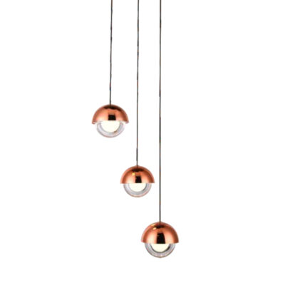 Rose Gold Droplets Cluster Pendant Light