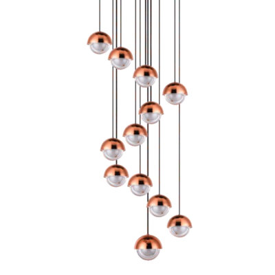 Blushing Pearl Cascade Cluster Pendant Light