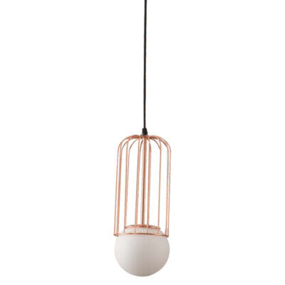 Rose Gold Lantern Pendant Light