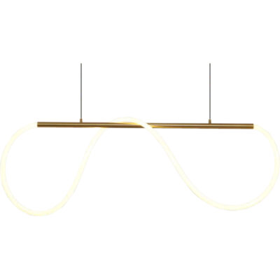 Golden Infinity Linear Pendant Light