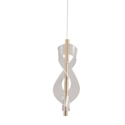 Golden Spiral Pendant Light