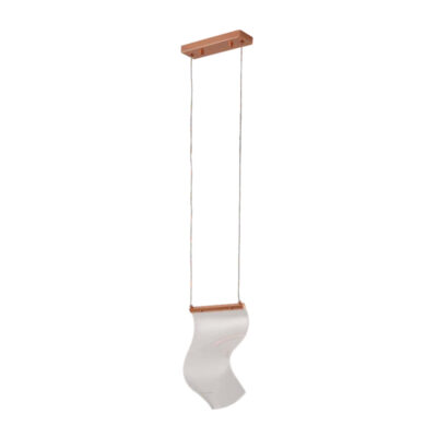 Rose Gold Ribbon Pendant Light