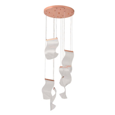 Blushing Stream Cascade Cluster Pendant Light