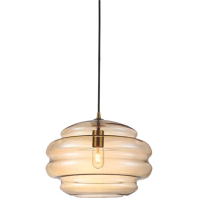 Amber Ripple Cloud Pendant Light