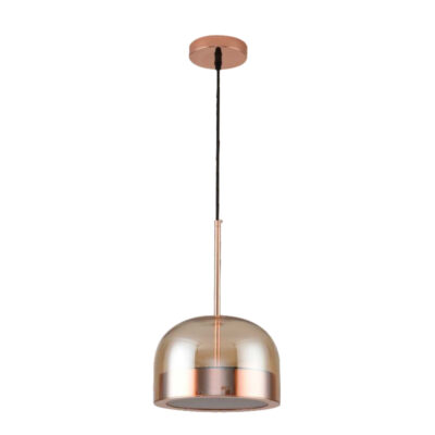 Rose Gold Eclipse Dome Pendant Light