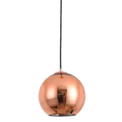 Rose Gold Mirror Orb Pendant Light