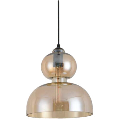 Golden Amber Stack Glass Pendant Light