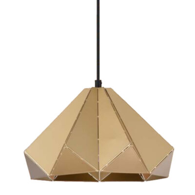 Champagne Geometric Pendant Light