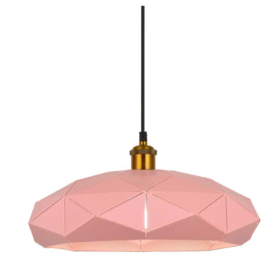 Rose Quartz Geode Pendant Light